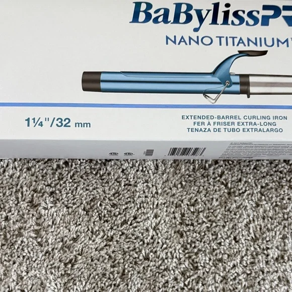 1 1/4” BaBylissPro Nano Titanium Extended Barrel Curling Iron - Picture 2 of 6